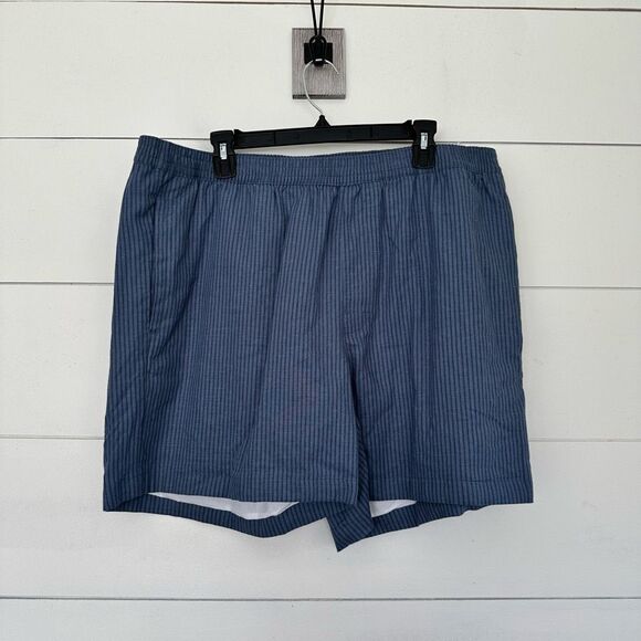 Columbia Men’s Extra Large Striped Blue Shorts - Picture 1 of 5